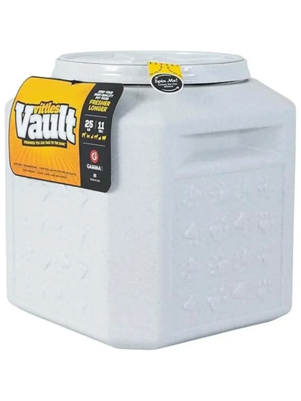 Pet Food Storage Container Airtight Dog Cat Kibble Vault 25lbs Durable USA